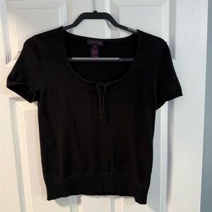 Ralph Ralph Lauren - Black Short Sleeve Top - Medium